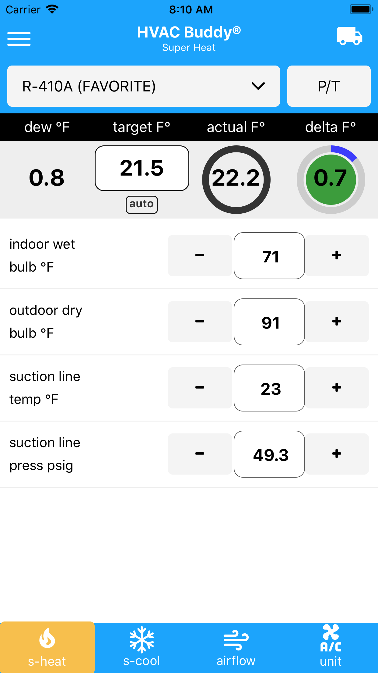 Carrier Superheat Chart